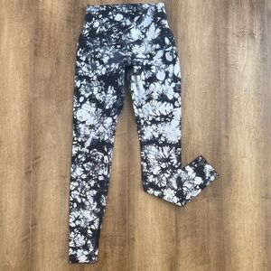 lululemon athletica Black and White Tie-Dye Leggings